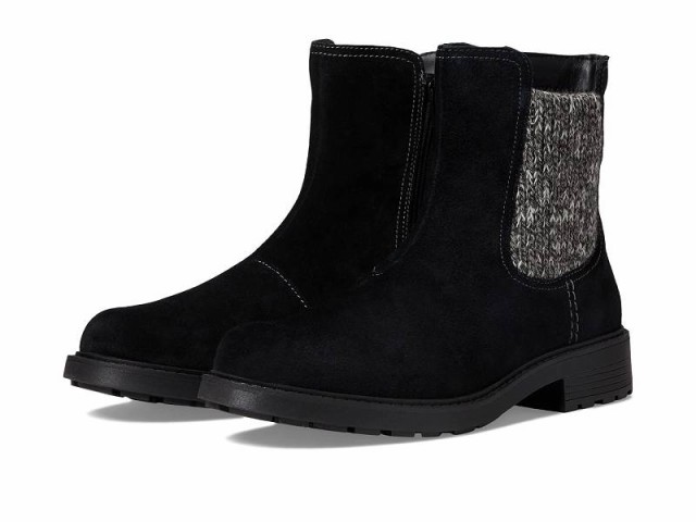 Clarks クラークス レディース 女性用 シューズ 靴 ブーツ アンクル ショートブーツ Opal Sky Black Suede【送料無料】