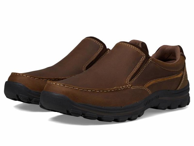 SKECHERS スケッチャーズ メンズ 男性用 シューズ 靴 ローファー Relaxed Fit Braver Rayland Dark Brown【送料無料】