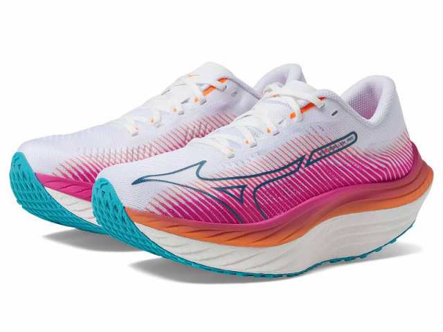 Mizuno ミズノ レディース 女性用 シューズ 靴 スニーカー 運動靴 Wave Rebellion Pro White/Silver【送料無料】