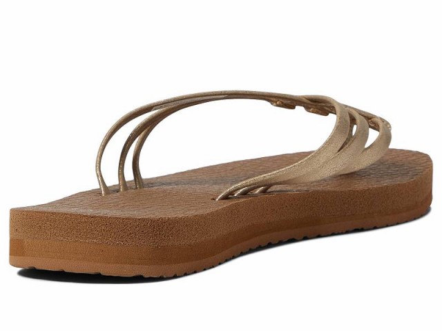 Sanuk Women's Yoga Salty Flip-Flop, champagne, 09 M US 