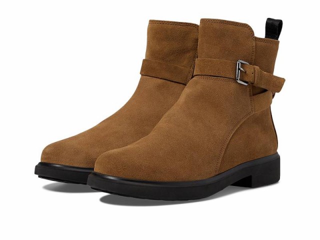 ECCO エコー レディース 女性用 シューズ 靴 ブーツ アンクル ショートブーツ Amsterdam Buckle Ankle Boot Camel Suede【送料無料】