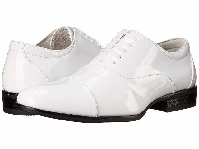 Stacy Adams ステーシーアダムス メンズ 男性用 シューズ 靴 オックスフォード 紳士靴 通勤靴 Gala Cap Toe Oxford White【送料無料】