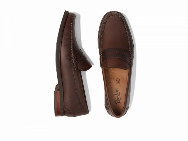 Florsheim フローシャイム メンズ 男性用 シューズ 靴 ローファー Berkley Flex Penny Loafer Brown Crazy Horse【送料無料】