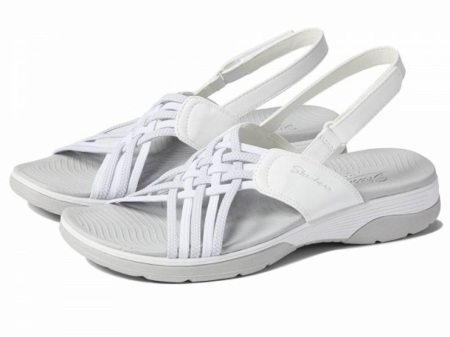 SKECHERS スケッチャーズ レディース 女性用 シューズ 靴 サンダル Arch Fit Reggae Sport Hometown White/Gray【送料無料】