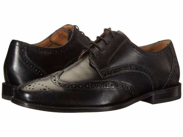 Florsheim フローシャイム メンズ 男性用 シューズ 靴 オックスフォード 紳士靴 通勤靴 Montinaro Wingtip Oxford Black【送料無料】