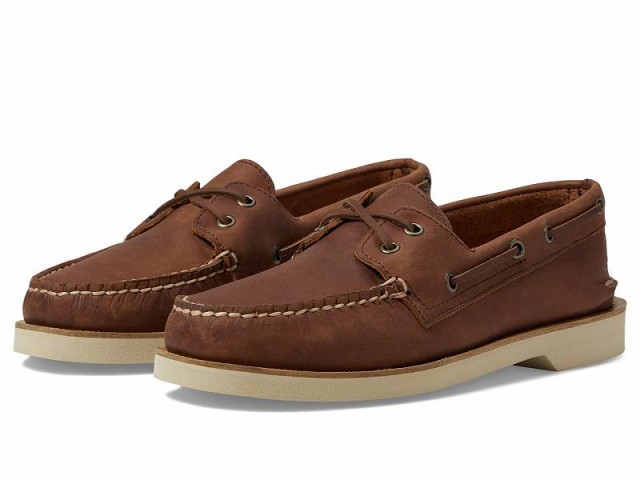 Sperry スペリー メンズ 男性用 シューズ 靴 ボートシューズ Authentic Original Double Sole Cross Lace Dark Tan【送料無料】