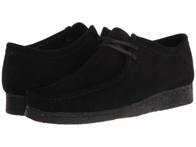 Clarks クラークス メンズ 男性用 シューズ 靴 オックスフォード 紳士靴 通勤靴 Wallabee Black Suede【送料無料】