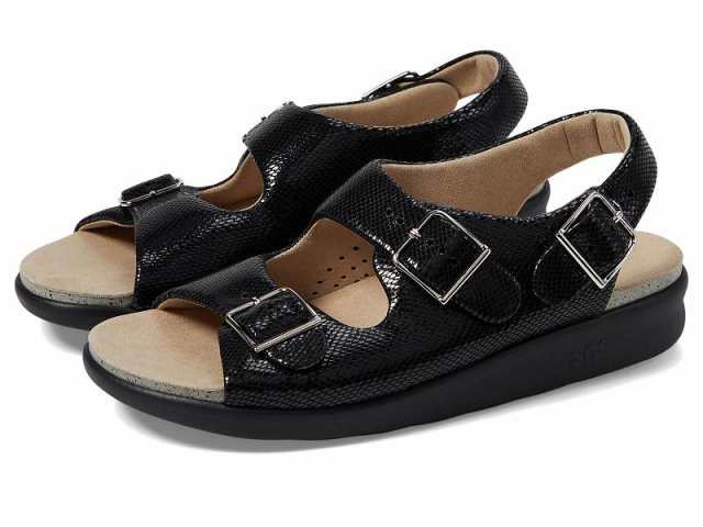 SAS サス レディース 女性用 シューズ 靴 サンダル Relaxed Comfort Sandal Black Snake【送料無料】