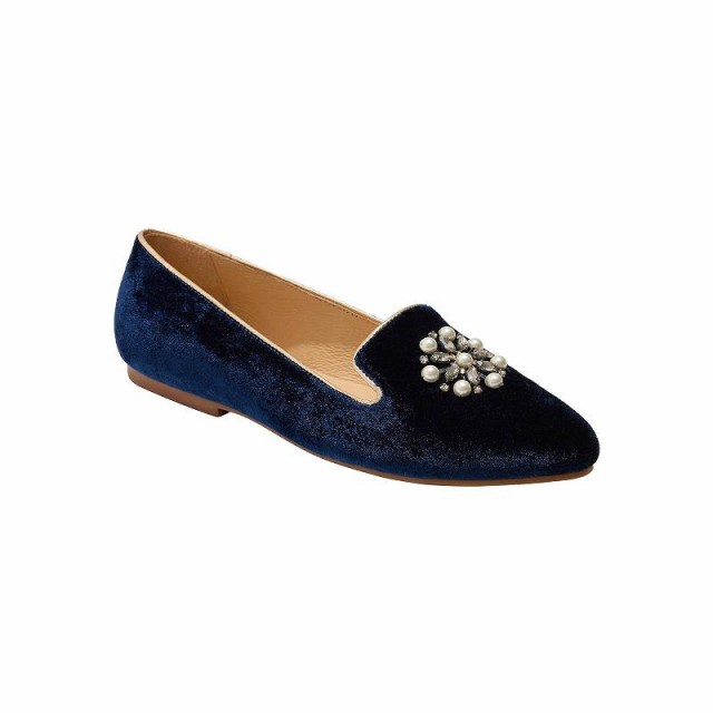 Jack Rogers ジャックロジャース レディース 女性用 シューズ 靴 フラット Jeweled Rondelle Loafer Midnight【送料無料】