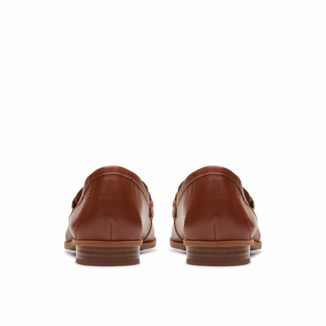 Clarks クラークス レディース 女性用 シューズ 靴 ローファー ボートシューズ Sarafyna Iris Tan Leather【送料無料】