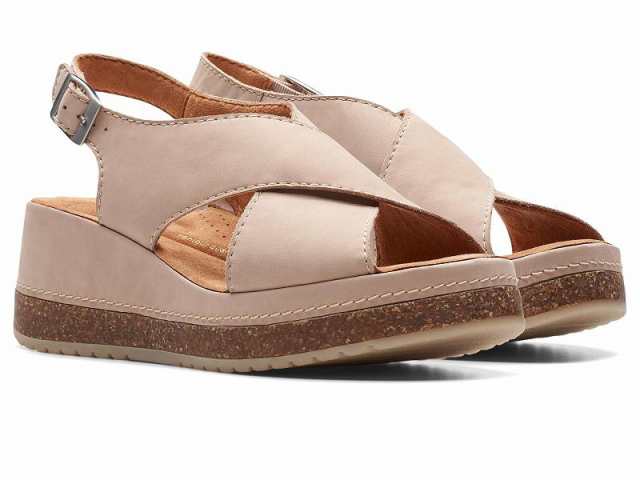 Clarks クラークス レディース 女性用 シューズ 靴 ヒール Kassanda Step Sand Nubuck【送料無料】