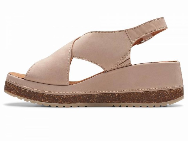 Clarks クラークス レディース 女性用 シューズ 靴 ヒール Kassanda Step Sand Nubuck【送料無料】