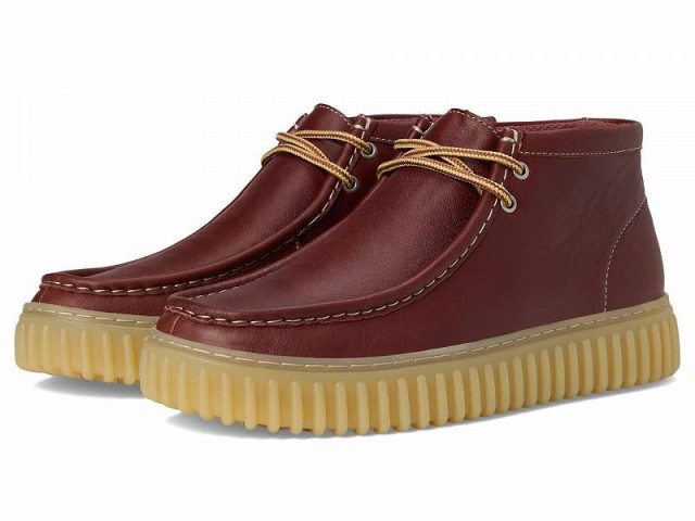 Clarks クラークス メンズ 男性用 シューズ 靴 ブーツ チャッカブーツ Torhill Hi Brown Leather【送料無料】