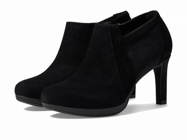 Clarks クラークス レディース 女性用 シューズ 靴 ヒール Ambyr Hope Black Suede【送料無料】