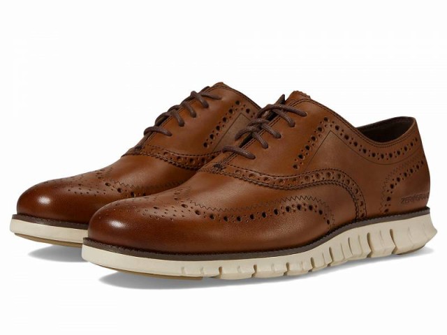 Cole Haan コールハーン メンズ 男性用 シューズ 靴 オックスフォード 紳士靴 通勤靴 Zerogrand Wingtip Oxford British Tan【送料無料】