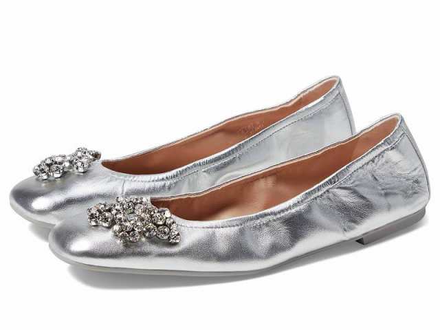 Stuart Weitzman スチュアートワイツマン レディース 女性用 シューズ 靴 フラット Crystal Fleur Ballet Flat Silver【送料無料】