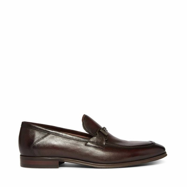 Steve Madden スティーブマデン メンズ 男性用 シューズ 靴 ローファー Aahron Dark Brown Leather【送料無料】