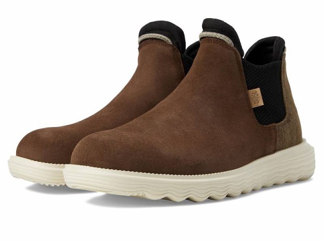 Hey Dude ヘイデュード レディース 女性用 シューズ 靴 ブーツ チェルシーブーツ アンクル Branson Suede Boot Coffee【送料無料】