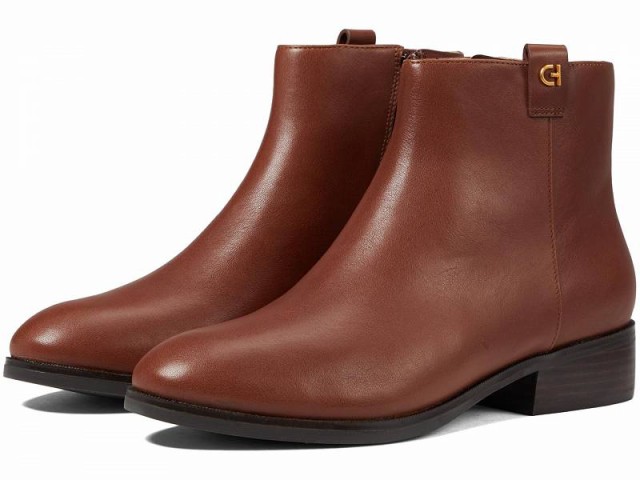 Cole Haan コールハーン レディース 女性用 シューズ 靴 ブーツ アンクル ショートブーツ Leigh Bootie Saddle Leather【送料無料】