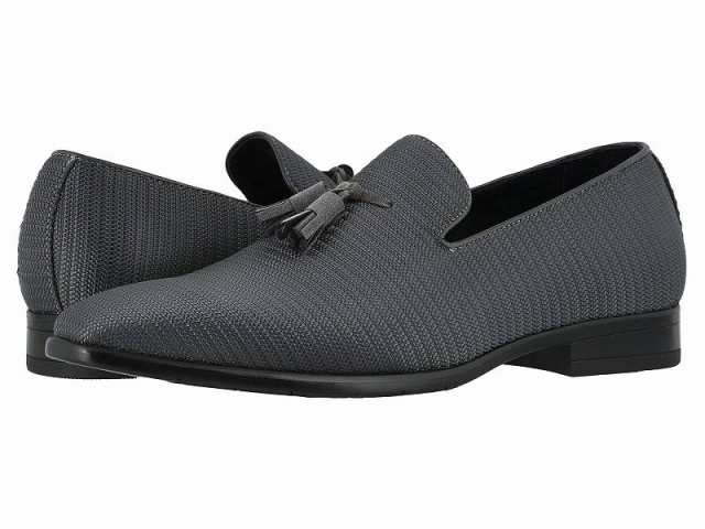 Stacy Adams ステーシーアダムス メンズ 男性用 シューズ 靴 ローファー Tazewell Plain Toe Slip-On Gray/Black【送料無料】