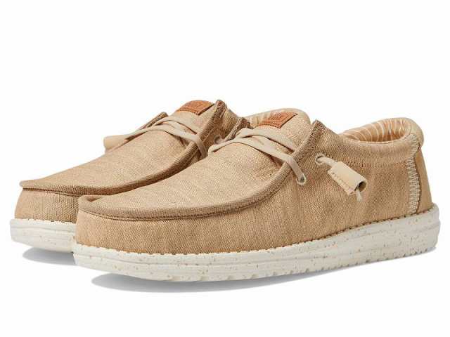 Hey Dude ヘイデュード メンズ 男性用 シューズ 靴 ローファー Wally Elevated Basics Khaki/White【送料無料】