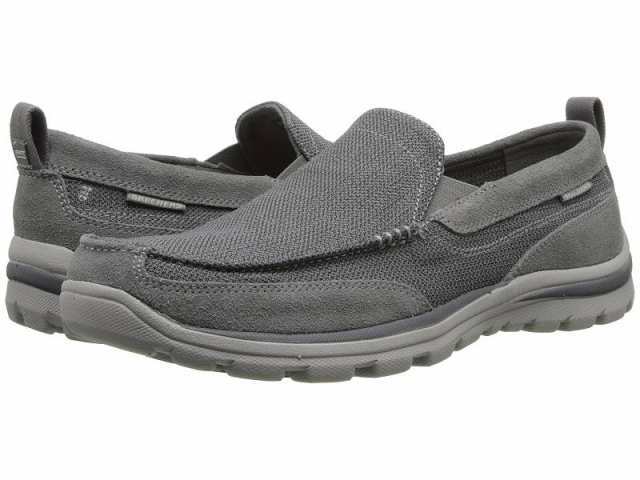 SKECHERS スケッチャーズ メンズ 男性用 シューズ 靴 ローファー Relaxed Fit Superior Milford Charcoal/Gray【送料無料】