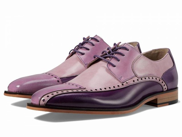 Stacy Adams ステーシーアダムス メンズ 男性用 シューズ 靴 オックスフォード 紳士靴 通勤靴 Plaza Cap Toe Oxford Purple【送料無料】