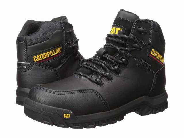 Caterpillar キャタピラー メンズ 男性用 シューズ 靴 ブーツ ワークブーツ Resorption Waterproof Composite Toe Black【送料無料】