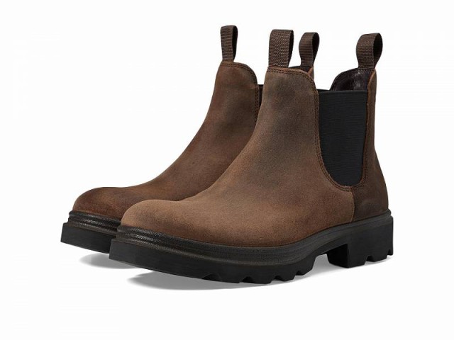 ECCO エコー メンズ 男性用 シューズ 靴 ブーツ チェルシーブーツ Grainer Chelsea Boot Coffee Suede【送料無料】