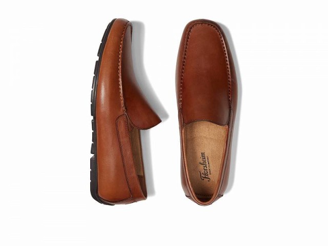 Florsheim フローシャイム メンズ 男性用 シューズ 靴 ローファー Talladega Moc Toe Venetian Driver Cognac Smooth【送料無料】