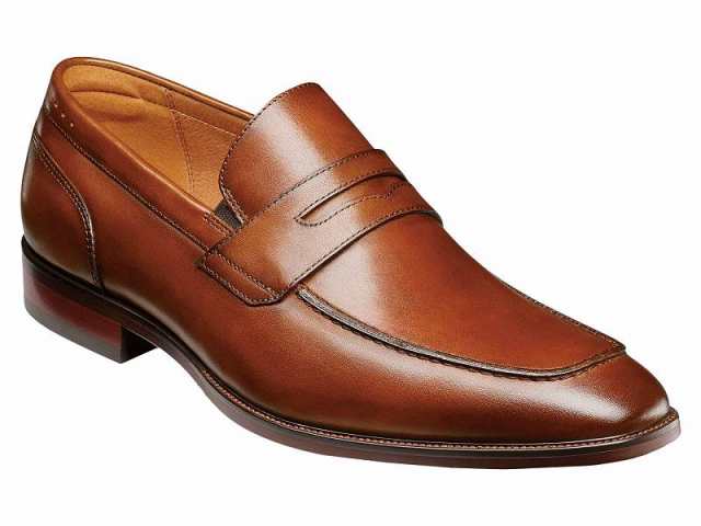 Florsheim フローシャイム メンズ 男性用 シューズ 靴 ローファー Sorrento Moc Toe Penny Loafer Cognac Smooth【送料無料】