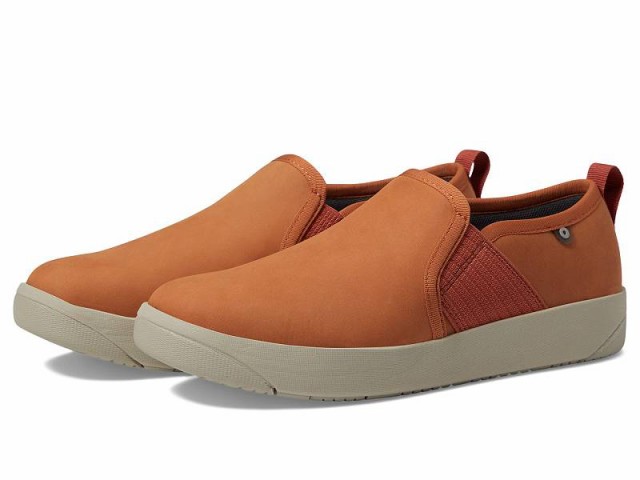 Bogs ボグス レディース 女性用 シューズ 靴 スニーカー 運動靴 Kicker Slip-On Elastic Leather Burnt Orange【送料無料】