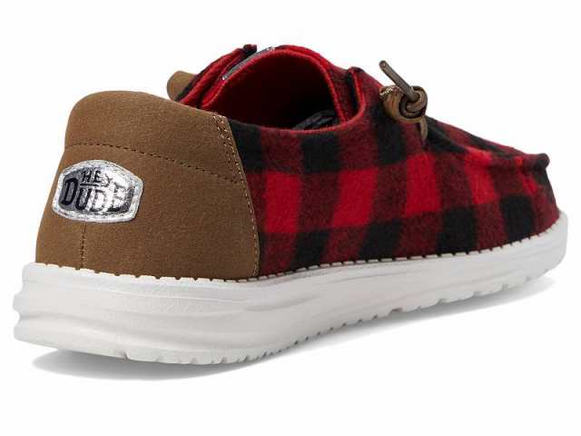 Hey Dude ヘイデュード レディース 女性用 シューズ 靴 ローファー ボートシューズ Wendy Buffalo Plaid Red/Black【送料無料】