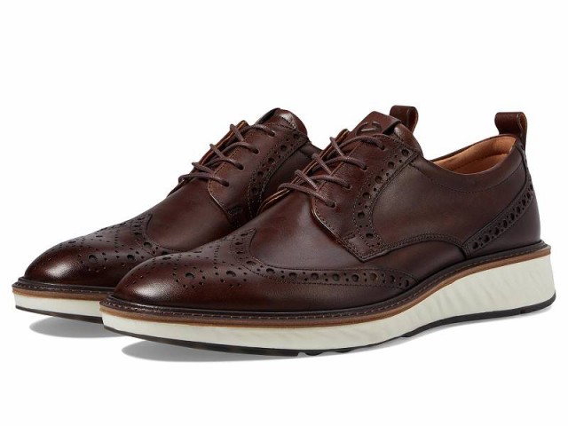 ECCO エコー メンズ 男性用 シューズ 靴 オックスフォード 紳士靴 通勤靴 ST1 Hybrid Brogue Tie Cocoa Brown【送料無料】