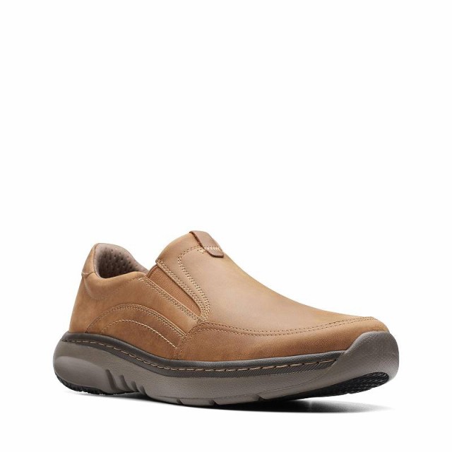 Clarks クラークス メンズ 男性用 シューズ 靴 ローファー Clarkspro Step Beeswax Leather【送料無料】