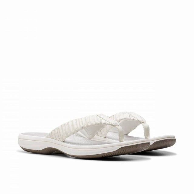 Clarks クラークス レディース 女性用 シューズ 靴 サンダル Breeze Rae White Synthetic【送料無料】