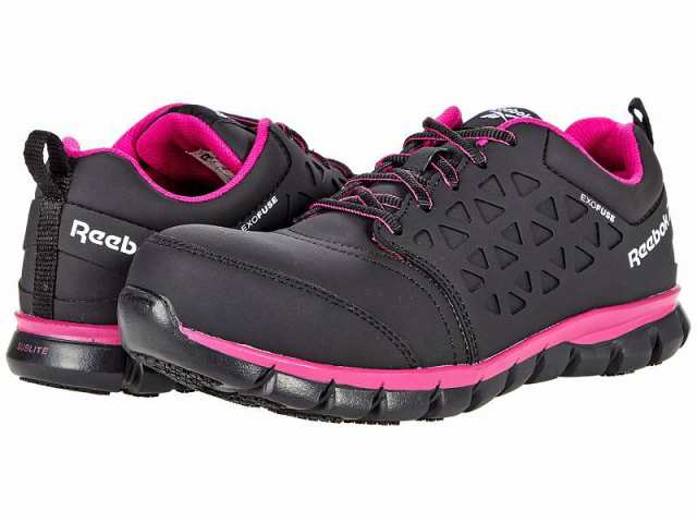 Reebok Work リーボック レディース 女性用 シューズ 靴 スニーカー 運動靴 Sublite Cushion Work Comp Toe EH Black/Pink【送料無料】