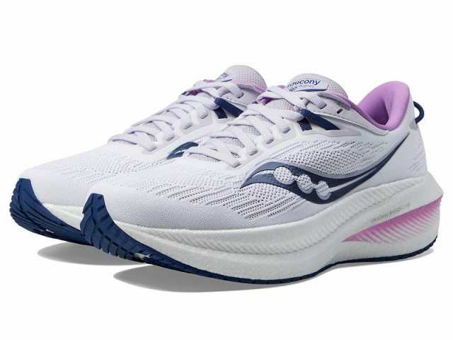 Saucony サッカニー レディース 女性用 シューズ 靴 スニーカー 運動靴 Triumph 21 White/Indigo【送料無料】