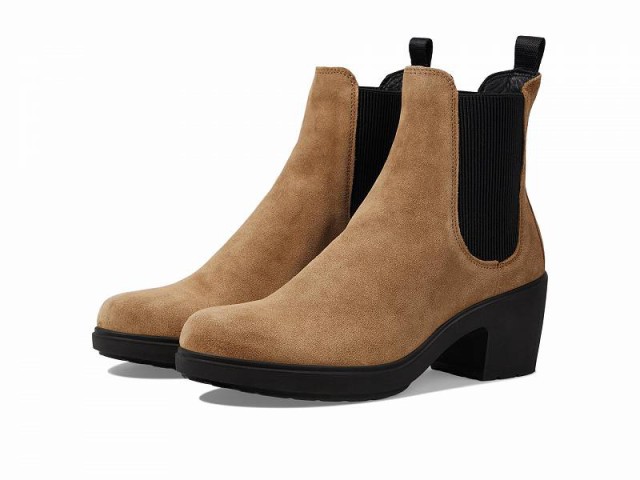 ECCO エコー レディース 女性用 シューズ 靴 ブーツ チェルシーブーツ アンクル Zurich Chelsea Ankle Boot Camel【送料無料】