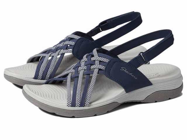 SKECHERS スケッチャーズ レディース 女性用 シューズ 靴 サンダル Arch Fit Reggae Sport Hometown Navy/Gray【送料無料】