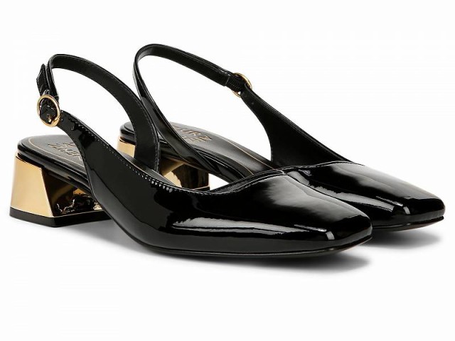 Naturalizer ナチュラライザー レディース 女性用 シューズ 靴 ヒール Jayla Low Heel Slingback Dress Shoes Black Faux【送料無料】