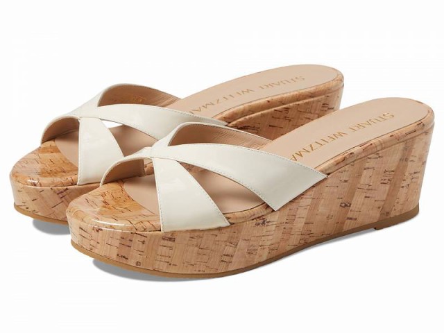 Stuart Weitzman スチュアートワイツマン レディース 女性用 シューズ 靴 ヒール Carmen Platform Slide Seashell【送料無料】