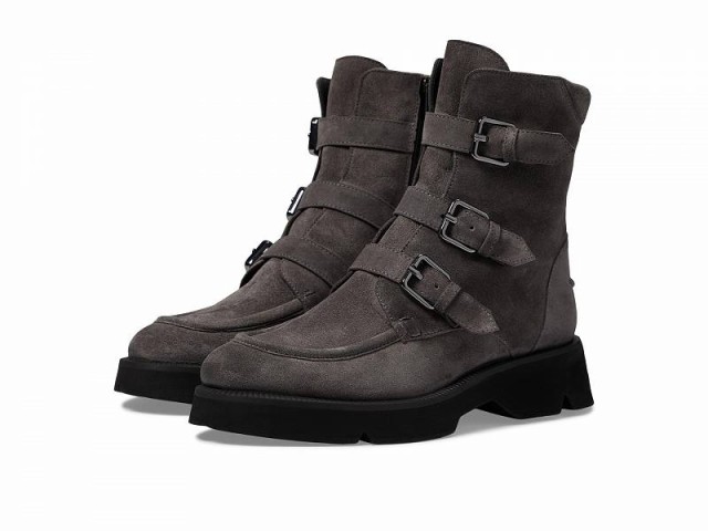 La Canadienne ラカナディアン レディース 女性用 シューズ 靴 ブーツ アンクル ショートブーツ Benwin Charcoal Suede【送料無料】