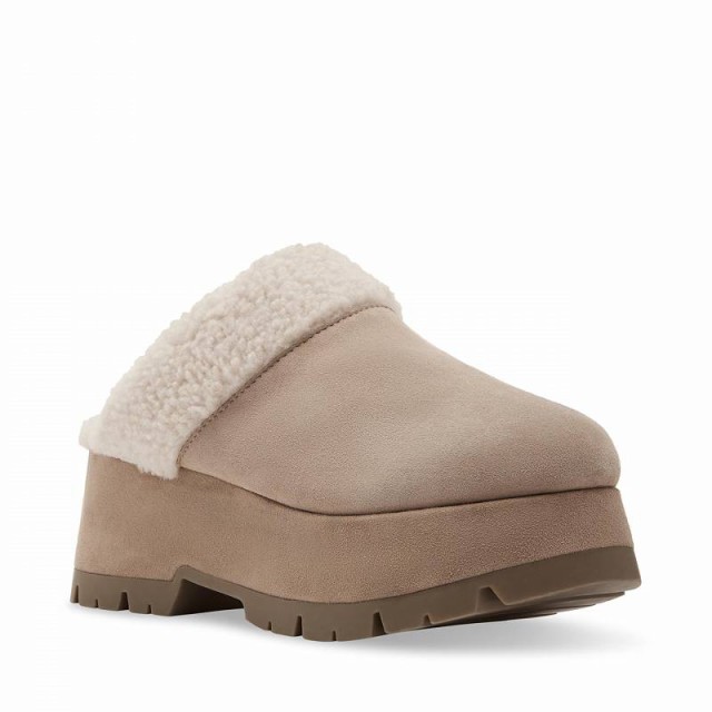 Steve Madden スティーブマデン レディース 女性用 シューズ 靴 クロッグ Juney Natural Suede【送料無料】