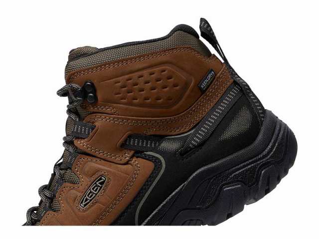 Keen キーン メンズ 男性用 シューズ 靴 ブーツ ハイキング トレッキング Targhee IV Mid WP Bison/Black【送料無料】