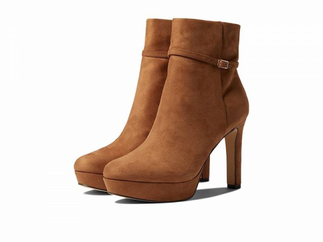 Nine West ナインウエスト レディース 女性用 シューズ 靴 ブーツ アンクル ショートブーツ Gripe 2 Cognac Suede【送料無料】