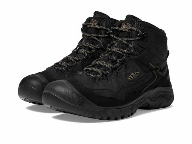 Keen キーン メンズ 男性用 シューズ 靴 ブーツ ハイキング トレッキング Targhee IV Mid WP Triple Black【送料無料】