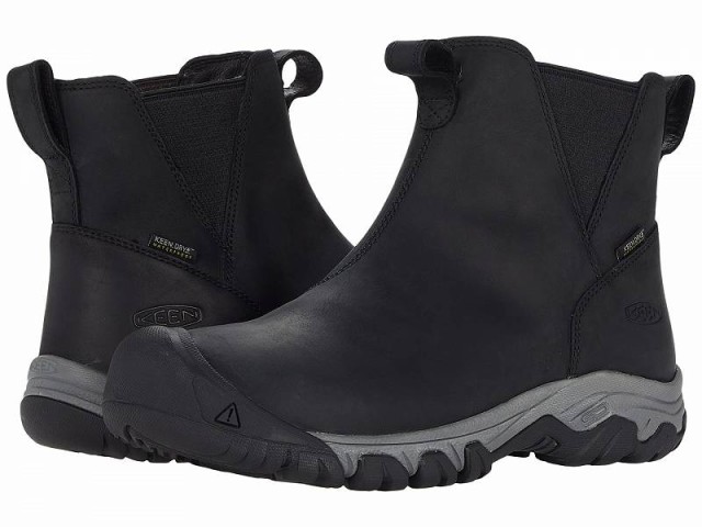 Keen キーン レディース 女性用 シューズ 靴 ブーツ チェルシーブーツ アンクル Greta Chelsea WP Black/Steel Grey【送料無料】