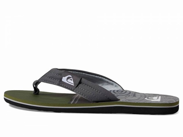 Quiksilver クイックシルバー メンズ 男性用 シューズ 靴 サンダル Molokai Layback II  Black/Green/Grey【送料無料】｜au PAY マーケット