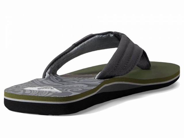 Quiksilver クイックシルバー メンズ 男性用 シューズ 靴 サンダル Molokai Layback II  Black/Green/Grey【送料無料】｜au PAY マーケット